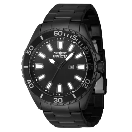 reloj negro con correa de acero